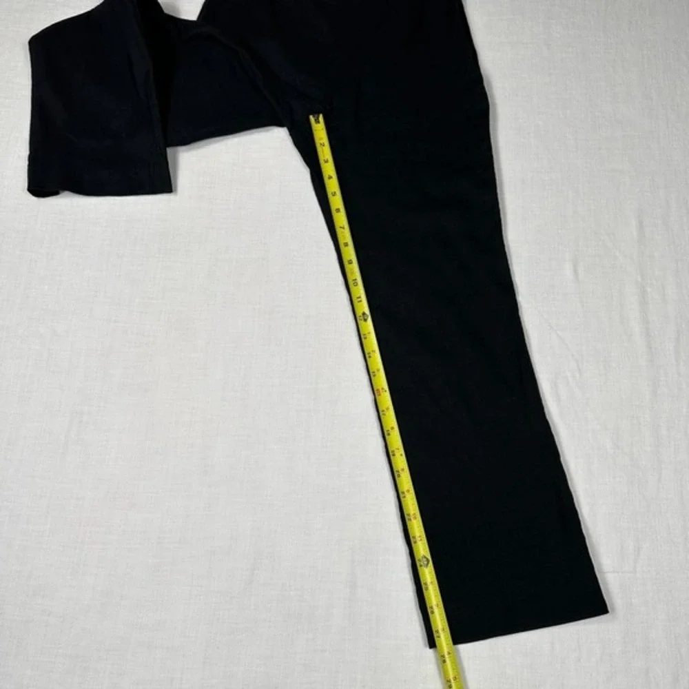 VTG Banana Republic Lindsey Stretch Linen Blend Pants 4P‎ Minimalist Y2K Black